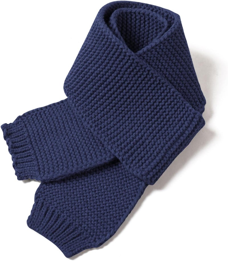 Piewag Kids Knit Scarf Toddler Winter Warm Scarves Neck Warmer Fashion Solid Color Scarf for Boys Girls - Image 1
